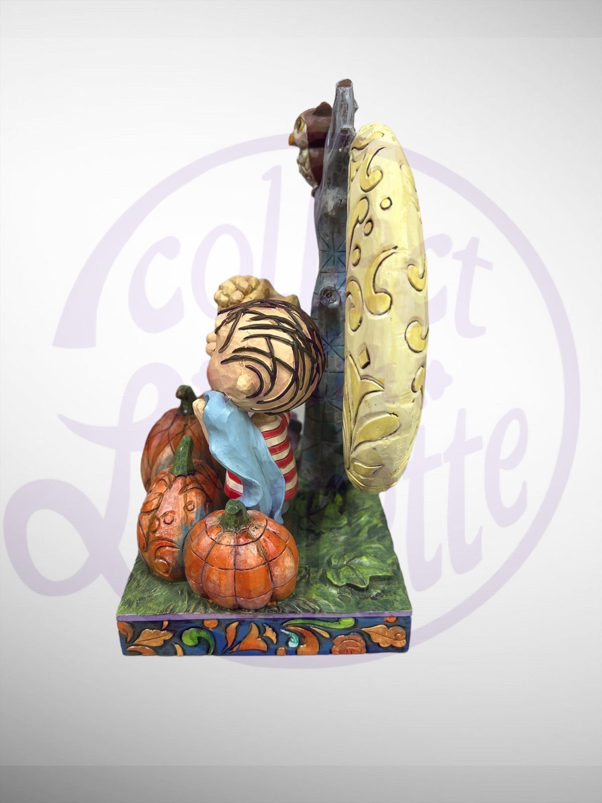 Jim Shore Peanuts - Waiting for the Great Pumpkin Linus Sally Halloween Figurine (No Box)